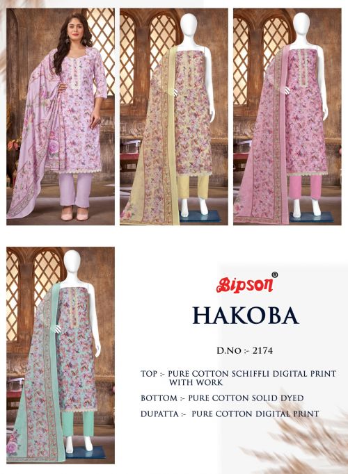 Hakoba 2174 By Bipson Cotton Dress Material Catalog